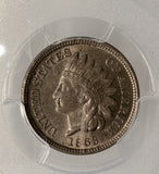 1863 CN Indian Head Cent, AU58 PCGS, (13238)