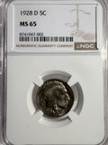 1928-D Buffalo Nickel, MS65 NGC (13282)