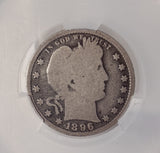 1896-S Barber Quarter AG3 CACG (13284) Key Date