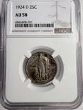 1924-D Standing Liberty Quarter AU58 NGC (13286)