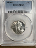 1924-D Standing Liberty Quarter MS65 PCGS (13288)