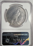 1921 Peace Silver Dollar, AU58 NGC (13344)
