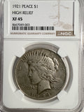 1921 Peace Silver Dollar, XF45 NGC (13346)