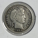 1904-S Barber Dime,VF+, (13432)