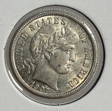 1907 Barber Dime ,MS60+, (13434)