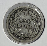1907-O Barber Dime, VF+, (13436)