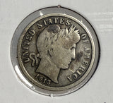 1913-S Barber Dime, VG+ Key Date (13454)