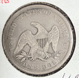 1842 Seated Liberty Dollar, Circulated, (13467)