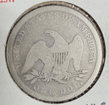 1842 Seated Liberty Dollar, Circulated, (13471)