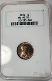 1930 Lincoln Wheat Cent, MS66RD NGC. (13510)