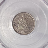 1874 Seated Dime W/Arrows AU50 PCGS, (13524)