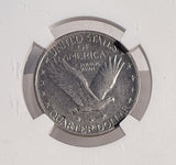 1917-D Type-2 Standing Liberty Quarter, XF45, NGC. (13532)