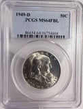 1949-D Franklin Half Dollar, MS64FBL PCGS (13566)
