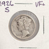 1926-S Mercury Head Dime, VF+. (13651)