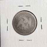 1853 Seated Liberty Quarter, Circ, (13667)
