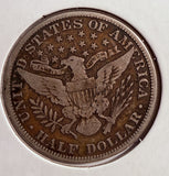 1911 Barber Half Dollar, Circulated. (13743)