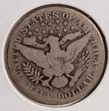 1913-D Barber Half Dollar, Circulated. (13747)