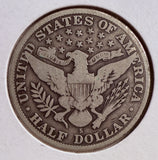 1914-S Barber Half Dollar, Circulated. (13751)