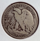 1916-D Walking Liberty Half Dollar, Circulated. (13757). Great Eye Appeal. 