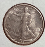 1917-S Rev. Walking Liberty Half Dollar, MS60+. (13763)