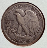 1921-S Walking Liberty Half Dollar, Circulated. (13767) Key Date