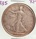 1935 Walking Liberty Half Dollar, Circulated. (13783)