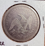 1843 Seated Liberty Silver Dollar, Circ. (13800)