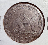1847 Seated Liberty Silver Dollar, Circ. (13802)