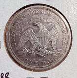 1872 Seated Liberty Silver Dollar, XF Det, (13806)