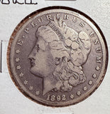 1892-CC Morgan Silver Dollar, Circ. (13824)