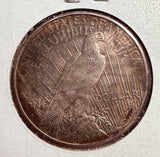 1935-S Peace Silver Dollar, Unc Details (13858)