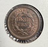 1853 Large Cent, MS60+RB, (13879)