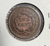 1856 Slanted 6 Large Cent, MS60+RB, (13881)