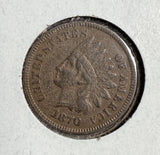 1870 Indian Head Cent, XF. (13889)