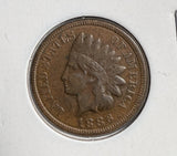 1886 T-2 Indian Head Cent, Choice VF+. (13894)
