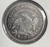 1821 Capped Bust Dime, Large Date, XF Detail. (13943)