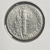 1942/41-D Mercury Head Dime, AU+Details. (13961) Lightly Cleaned. Great Eye Appeal.