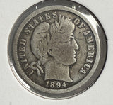 1894-O Barber Dime, Circ. (13964)