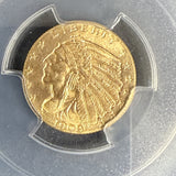 1908 $2-1/2 Indian Gold Quarter Eagle, MS66 PCGS OGH (13982)