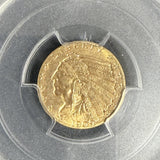 1909 $2-1/2 Indian Gold Quarter Eagle, MS65+ PCGS+CAC (13986)