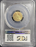 1911-D $2-1/2 Indian Gold Quarter Eagle, MS64 PCGS (13998). Strong D, Key Date.