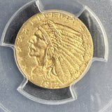 1912 $2-1/2 Indian Gold Quarter Eagle, MS65 PCGS (14003)
