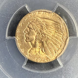 1926 $2-1/2 Indian Gold Quarter Eagle, MS65+ PCGS (14027)
