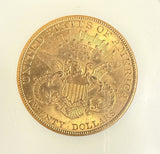 1907 $20 Double Eagle Gold Coin, MS60 NGC (14062)