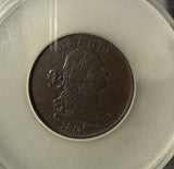 1806 Half Cent,Draped Bust Small 6 Stemless, XF45 SEGS (14072)