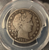 1913 Barber Half Dollar, VG10 PCGS (14100)