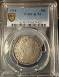1914 Barber Half Dollar, AU53 PCGS (14102)