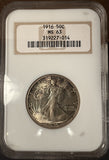 1916 Walking Liberty Half Dollar, MS63 NGC (14106)