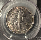 1917-D Obverse, Walking Liberty Half Dollar, AU58 PCGS (14116)