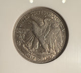 1917-D REV, Walking Liberty Half Dollar, AU50 NGC (14120)